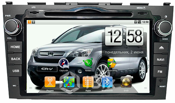 Магнитола iBix Honda CR-V III  Магнитола iBix Honda CR-V III