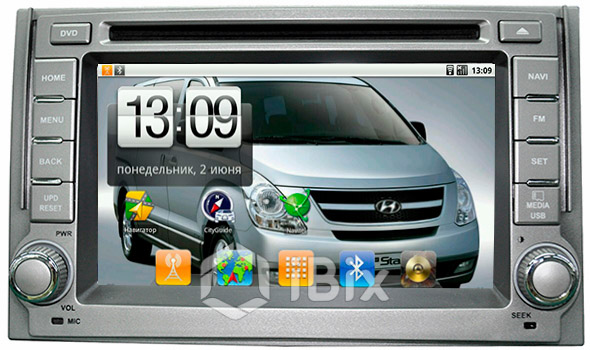 Магнитола iBix Hyundai Starex H1  Магнитола iBix Hyundai Starex H1