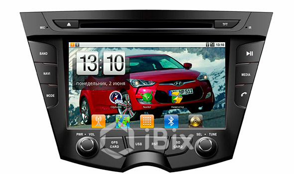 Магнитола iBix Hyundai Veloster  Магнитола iBix Hyundai Veloster